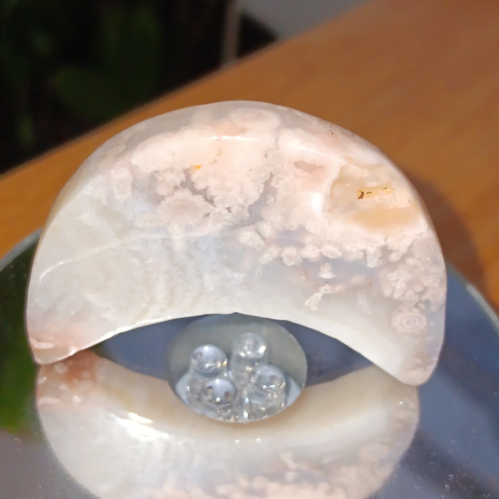 Quartz Moon Crystal 2" - Picture 2 of 2
